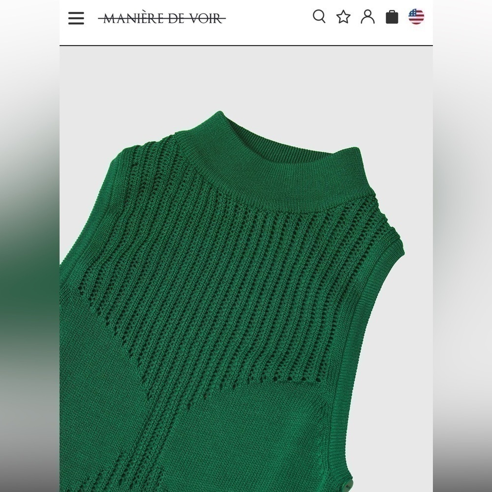 Green long sleep dress Maniere de Voir size Xs - Picture 8 of 9
